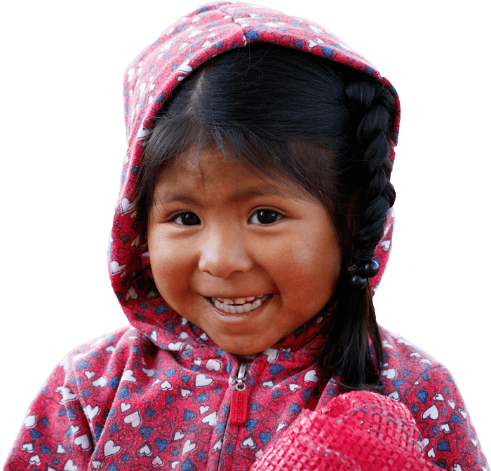 smiling Peruvian girl
