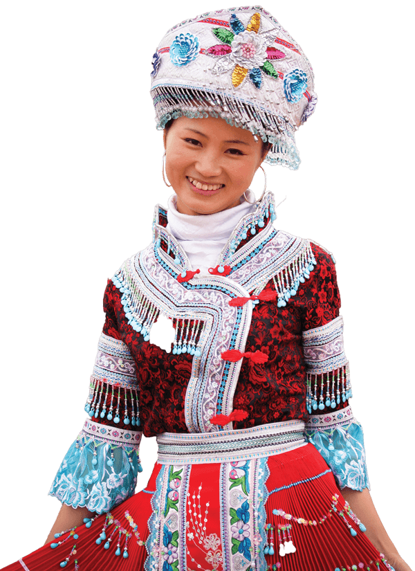 smiling woman from Asia